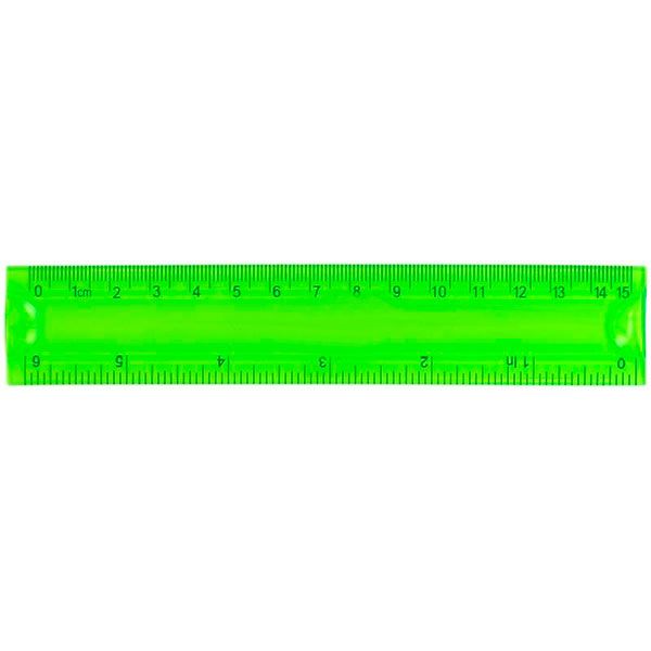 Линейка Неламайка 15 см прозрачная Deli