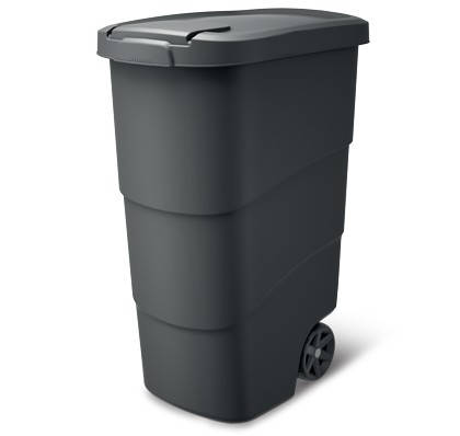 Бак для сміття з кришкою WHEELER 90 л сірий NBWB90