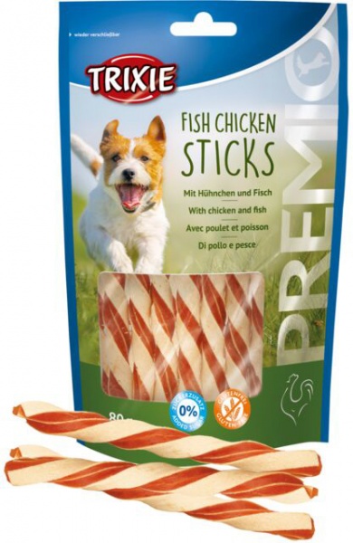 Ласощі Trixie PREMIO Fish Chicken Sticks 80 г (31747)