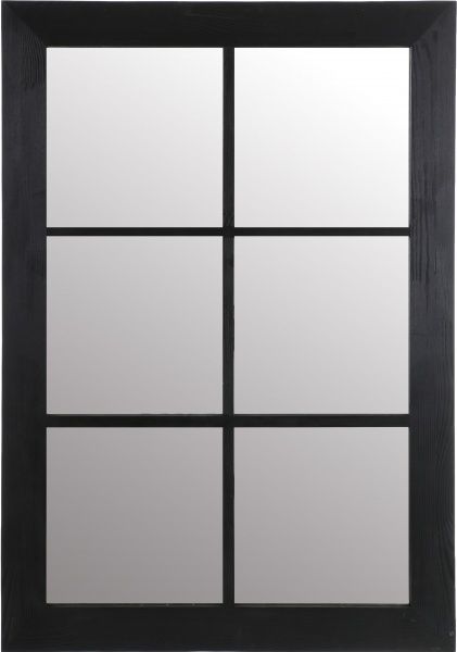 Зеркало Woodville Чикаго 70х100 см черное SS003188 