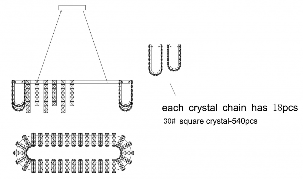 Люстра Sensio Marques 40 Вт хром/прозрачный хрусталь ALPL-PLCS025-90