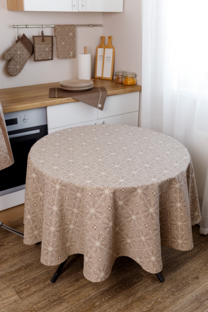 Скатерть Корица Dх180 Прованс