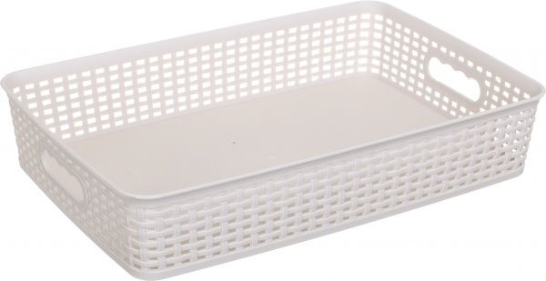 Корзина Gondol Plastic G561 KANGAROO-Midi кремовый 270x405x80 мм