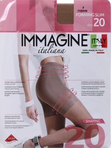 Колготки женские Immagine Forming Slim 20 Den Fusion р. 3 коричневый 1 шт. 