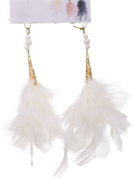 Декорация-подвеска перья 20 см в ассортименте