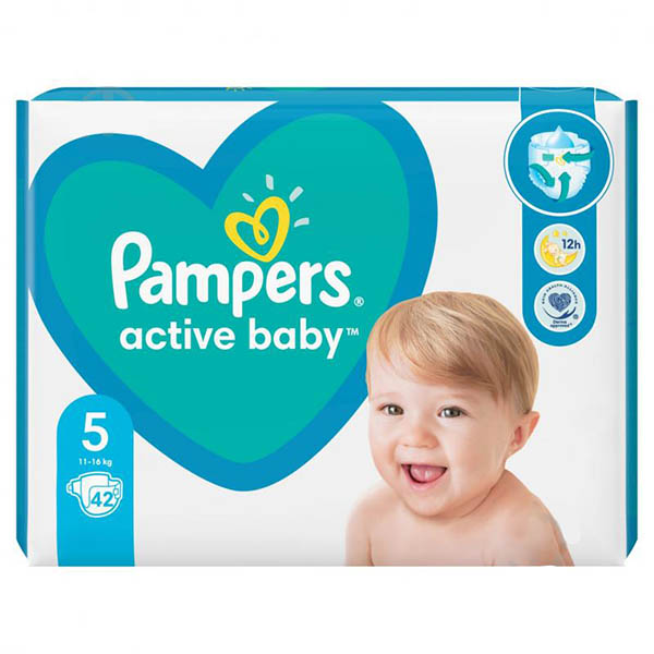 Підгузки Pampers Active Baby 5 11-16 кг 42 шт.