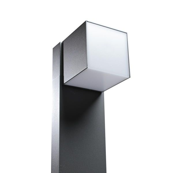 Светильник парковый Lutec LED 12 Вт IP54 серый CUBA 7193802118 