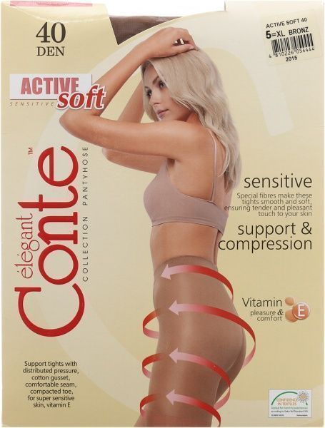 Колготки Conte ACTIVE SOFT 40 den Bronz р. 5 бронзовый 