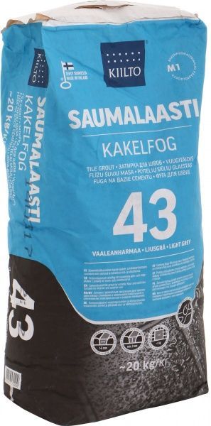 Фуга Kiilto Kesto 43 20 кг світло-сірий
