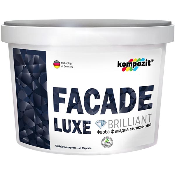 Краска Kompozit Facade Luxe (база А) белый 14кг