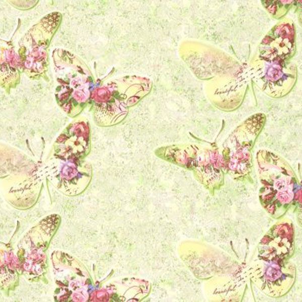 Славянские обои Kolorit В27.4 Бабочки 8086-04 0.53х10.05 м