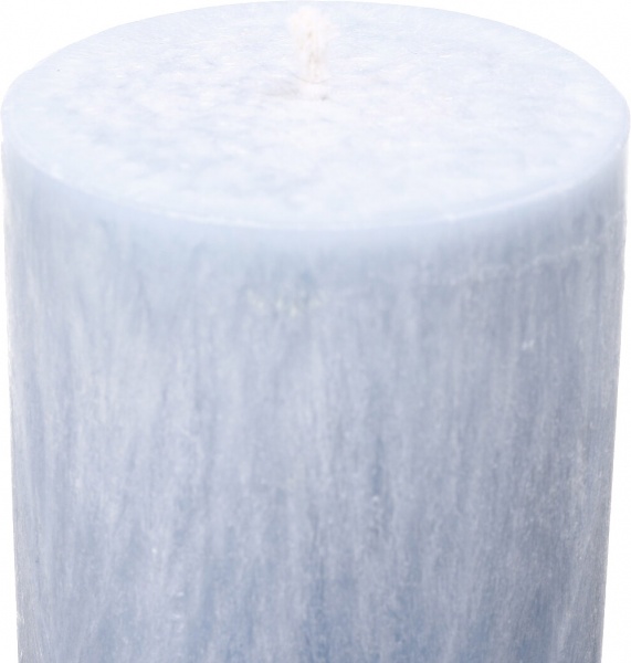 Свічка Циліндр пальмова блакитна 6х15 см ТМ FAYNE