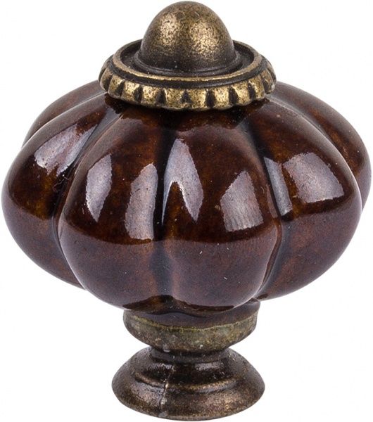 Меблева ручка 31473 антична бронза/шоколадний Ferro Fiori CR 9150.34