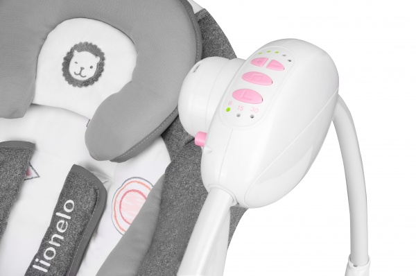 Крісло-гойдалка Lionelo Ruben grey rose LO.RU04