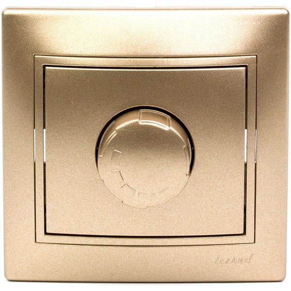 Светорегулятор поворотный Lezard MIRA 10 А 250 В 800Вт IP20 светло-коричневый 701-3131-115