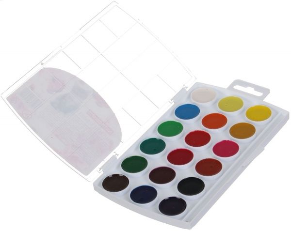 Акварель медовая Cat цветы 18 цветов без кисточки Nota Bene