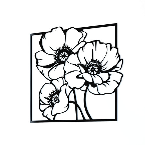 Панно Маки 3 PN206 46x46 см 