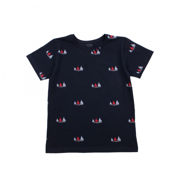 Футболка для хлопчиків Фламінго 864-424 р.140 темно-синій 