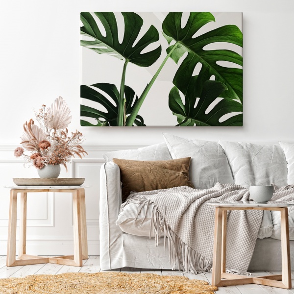 Картина на холсте Листья монстеры 110x80 см WS Holst 14082212 