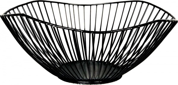 Кошик для фруктів Wave Black 26х26х10 см Дартц 