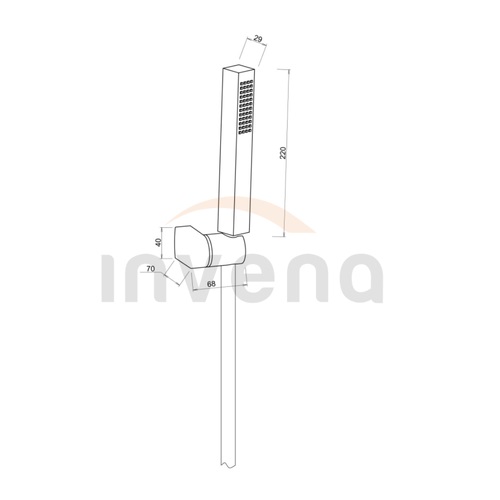 Душевой гарнитур Invena Glamour золотой AU-05-M09 