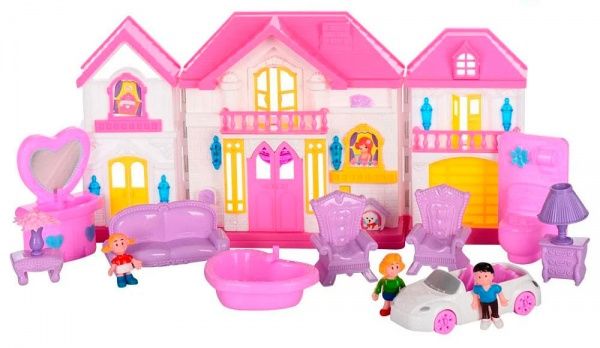 Домик для кукол с мебелью цвет в ассортименте WD-922C-D