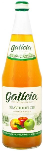 Сік Galicia Яблучний 1л 