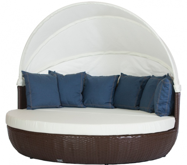 Кровать-лаунж TERICO Бонэир графит 167,5x167,5 см 