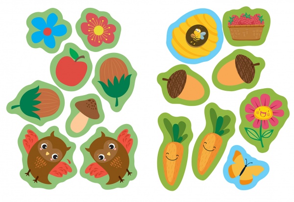 Книга-развивайка Л. В. Киенко «Медвежонок. Наклейки. Книга-ладошка»