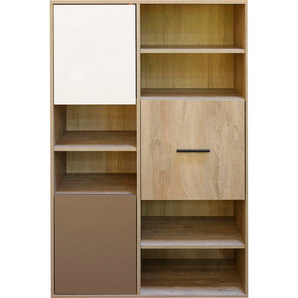 Шкаф-пенал Аккорд Мито МІ 3 белый/дуб ендгрейн