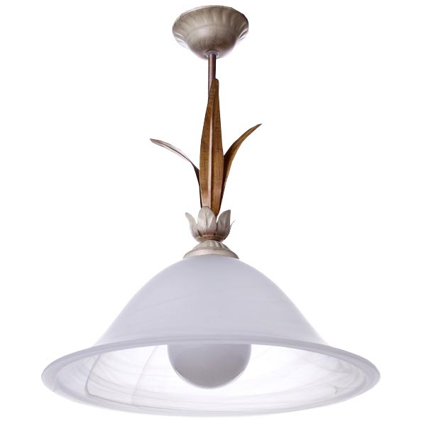 Підвіс Геотон НСБ 01-60-947 Рома-136 1x60 Вт E27 білий із золотистим 