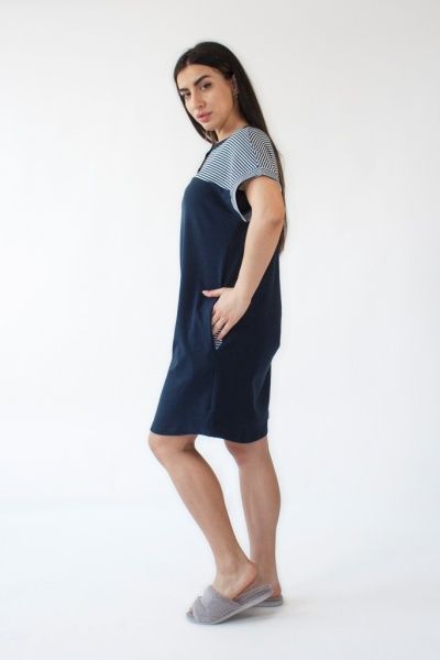 Платье Flis clothes р. XL бело-синий 