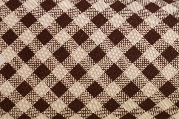 Скатерть Lucy клеточка 133x110 см коричневый La Nuit 