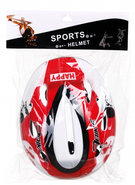 Шолом MERX Limited велосипедний 26х12х19 см MX0099096 червоний із білим