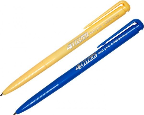 Набор ручек шариковых 2шт. синий 4-2009 4OFF 