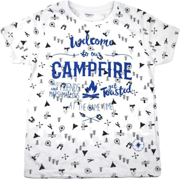 Футболка Macca Boy 9099 Campfire р.146 білий 