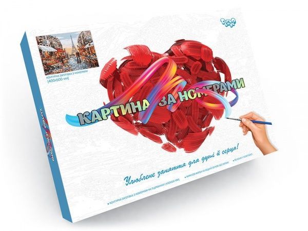 Картина по номерам Danko Toys 40х50 см Париж KpN-01-09U