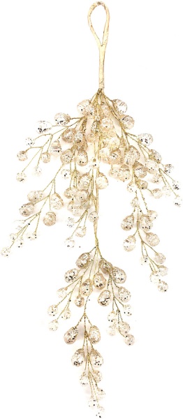 Декоративная подвеска Sunrise Crafts с кристалликами 35 см шампань LH7118H9