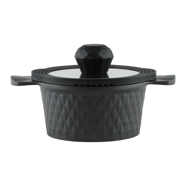 Кастрюля с крышкой Black Ice Greblon C2 1,5 л Pepper