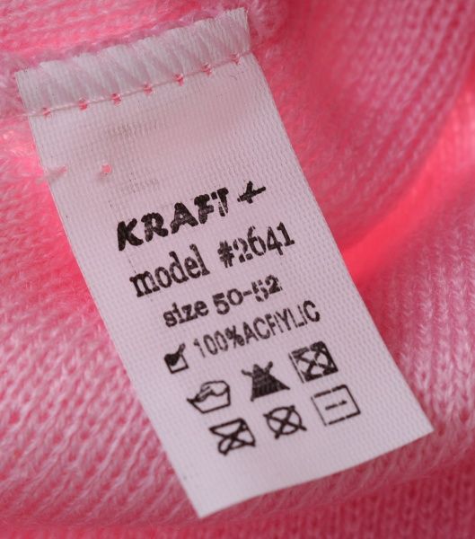 Шапочка детская для девочки Kraft+ 2641 р.50 светло-розовый 