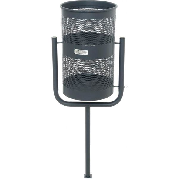 Урна Дельта одноопорна 36 л темно-сірий