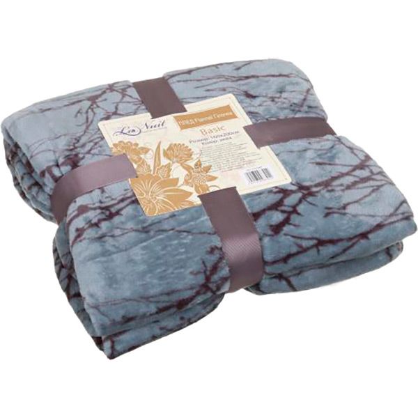 Плед La Nuit Basic Flannel Гілочка аква 160x200 см