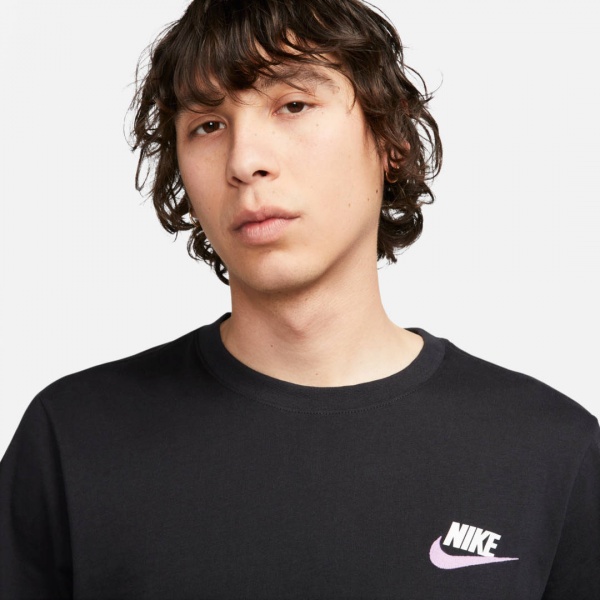 Футболка Nike M NSW TEE CLUB+ LBR FD1257-010 р.S черный