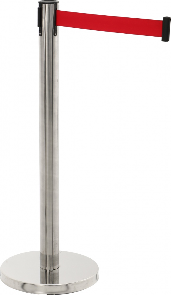 Столбик ограждения с выдвижной лентой 910 мм