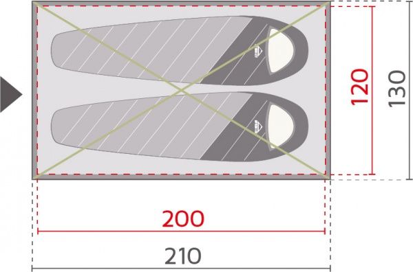 Палатка McKinley Vega 10.2 SW 289514-900634