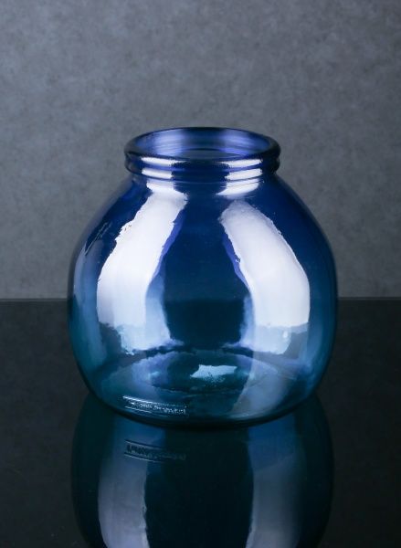 Ваза стеклянная голубая Montana 20 см San Miguel