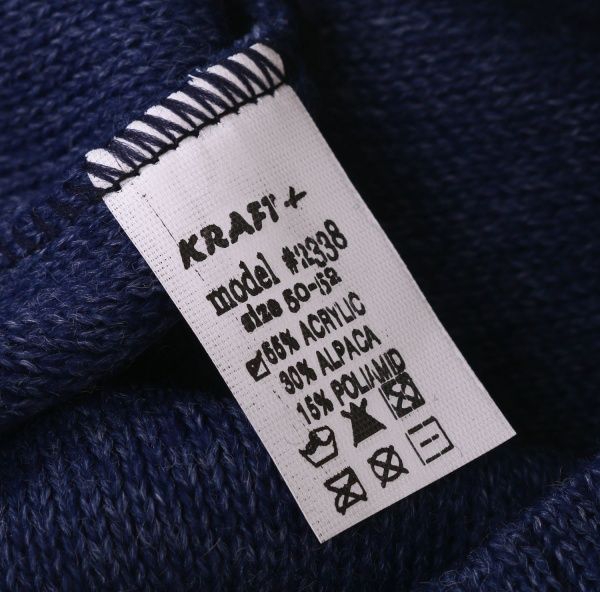 Шапочка детская для девочки Kraft+ 7704 р.50-52 синий меланж 