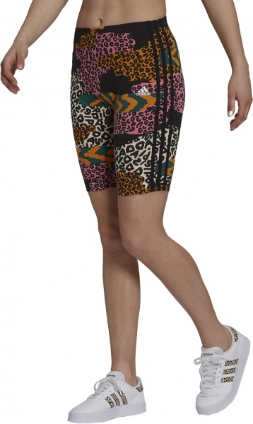 Лосины Adidas W FARMAOP BKSHO GS6300 р.L черно-белый