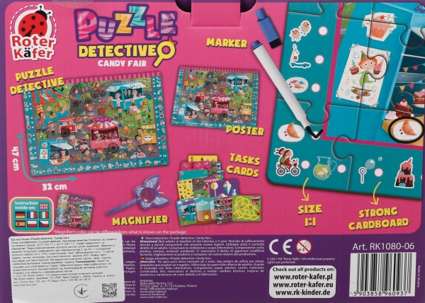 Игра настольная Roter Kafer Пазлы-детективы Ярмарка конфет RK1080-06