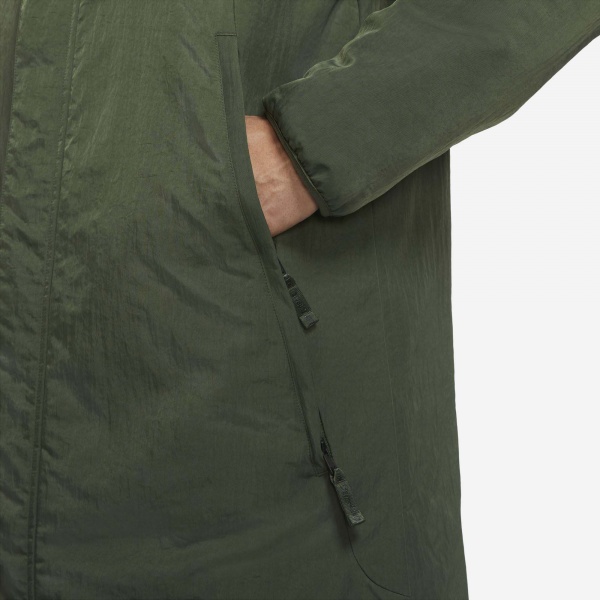 Куртка-парка Nike M NK FC LNGR SDLN FILLED JKT DJ0991-335 р.L зеленый